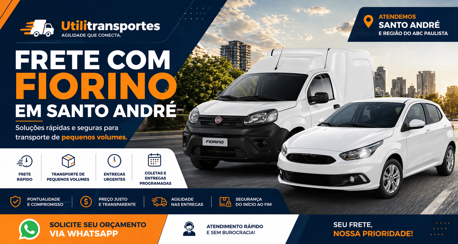 frete servicos de vans e carros de passeios